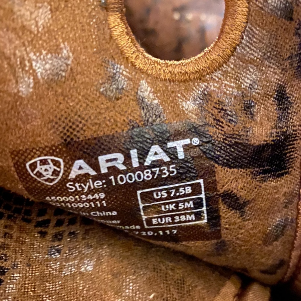 Ariat Cowboy boots - excellent condition.